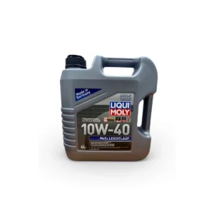 Imagen frontal del Aceite Motor Liqui Moly 10W-40 MoS2 Leichtlauf 4 litros, lubricante semisintético con tecnología MoS2 para protección avanzada del motor. 🚗